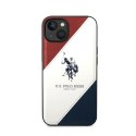 US Polo Assn Tricolor Embossed - Case for iPhone 14 Plus (White)