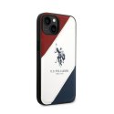 US Polo Assn Tricolor Embossed - Case for iPhone 14 Plus (White)