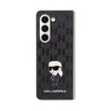 Karl Lagerfeld NFT Saffiano Monogram Ikonik Pin - Samsung Galaxy Z Fold 5 Case (black)