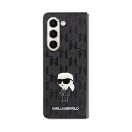 Karl Lagerfeld NFT Saffiano Monogram Ikonik Pin - Samsung Galaxy Z Fold 5 Case (black)