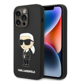 Karl Lagerfeld Silicone NFT Ikonik MagSafe - Case for iPhone 14 Pro Max (Black)