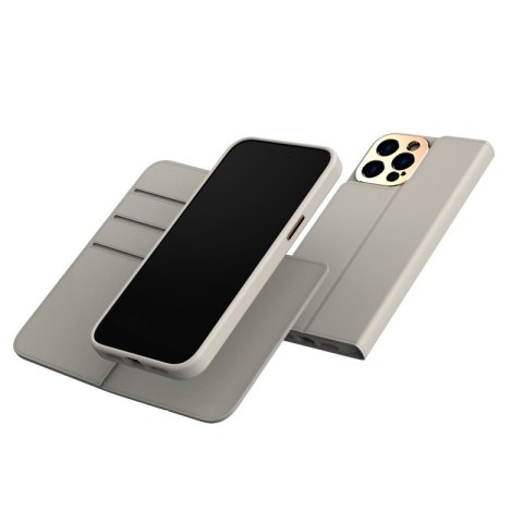 Moshi Overture MagSafe Case with Detachable Magnetic Wallet for iPhone 14 Pro Max (Gray)