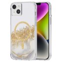 Case-Mate Karat MagSafe - Case decorated in gold for iPhone 14 Plus (Marble)