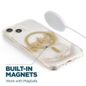 Case-Mate Karat MagSafe - Case decorated in gold for iPhone 14 Plus (Marble)