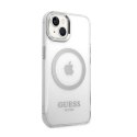 Guess Metal Outline MagSafe - Case for iPhone 14 Plus (Clear)
