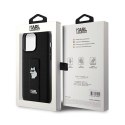 Karl Lagerfeld Gripstand Saffiano Choupette Pins - iPhone 13 Pro Case (black)