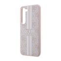 Guess 4G Printed Stripe - Case for Samsung Galaxy S23 (Pink)