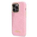 Guess Croco Collection - Case for iPhone 14 Pro Max (Pink)