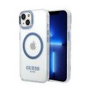 Guess Metal Outline MagSafe - Case for iPhone 14 Plus (Clear)