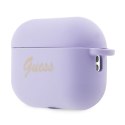 Guess Silicone Heart Charm - Case for Apple AirPods Pro 2 (Purple)