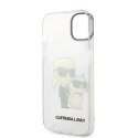 Karl Lagerfeld IML Glitter NFT Karl & Choupette - Case for iPhone 14 Plus (Clear)