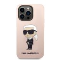 Karl Lagerfeld Silicone NFT Ikonik MagSafe - Case for iPhone 14 Pro Max (Pink)