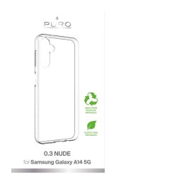 PURO 0.3 Nude - Environmental case for Samsung Galaxy A14 5G (transparent)