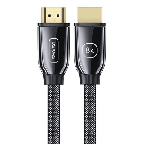 USAMS US-SJ497 - HDMI - HDMI 2.1 2m cable with 8K 60 Hz / 4K 120 Hz support (Black)