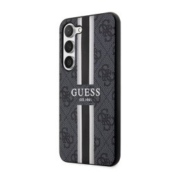 Guess 4G Printed Stripe - Case for Samsung Galaxy S23 (Black)