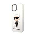 Karl Lagerfeld Silicone NFT Ikonik - Case for iPhone 14 Plus (White)