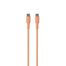 PURO ICON Soft Cable - Kabel USB-C do USB-C 1,5 m (Apricot)