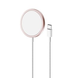 Puro Magnetic Charging Cable USB-C Magsafe - 15W induction wireless charger (Pink)