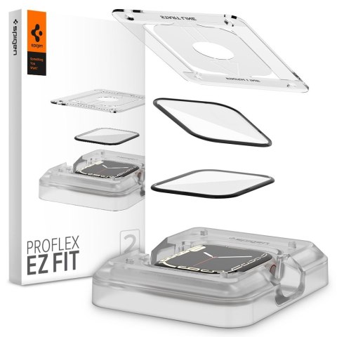 Spigen Proflex EZ FIT 2-Pack - Screen Protector for Apple Watch 8 / 7 41 mm (2 pcs)