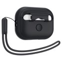 Spigen Silicone Fit Strap - Case for Apple AirPods Pro 1 / 2 (Black)