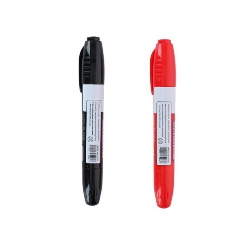 Topwrite - Set of double dry erase board markers 2 pcs. (Black/Red)