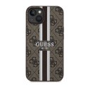 Guess 4G Printed Stripes MagSafe - Case for iPhone 14 (Brown)