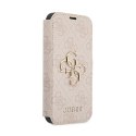 Guess Booktype 4G Big Metal Logo - Case for iPhone 13 Pro Max (Pink)