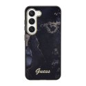 Guess Golden Marble Collection - Case for Samsung Galaxy S23 (Black)