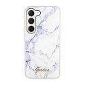 Guess Marble Collection - Case for Samsung Galaxy S23+ (White)