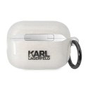 Karl Lagerfeld Glitter NFT Karl & Choupette - Case for Apple AirPods Pro 2 (Transparent)