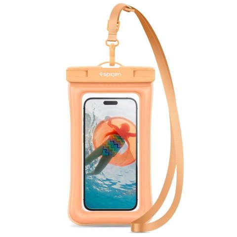 Spigen A610 Universal Waterproof Float Case - Case for smartphones up to 6.9" (Apricot)