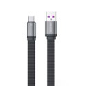 WEKOME WDC-156 King Kong 2nd gen - USB-A to USB-C 6A Fast Charging 1.3m Connecting Cable (Black)