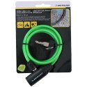 Dunlop - Keyed spiral bicycle lock (Green)