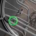 Dunlop - Keyed spiral bicycle lock (Green)