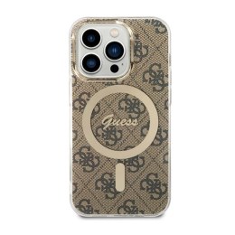 Guess 4G MagSafe - Case for iPhone 14 Pro Max (Brown)