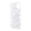 Guess Flower MagSafe - Case for iPhone 14 Plus (Transparent)