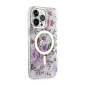 Guess Flower MagSafe - Case for iPhone 14 Pro Max (Transparent)