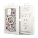 Guess Flower MagSafe - Case for iPhone 14 Pro Max (Transparent)