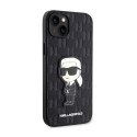 Karl Lagerfeld Saffiano Monogram NFT Ikonik - Case for iPhone 14 Plus (Black)