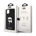 Karl Lagerfeld Saffiano Monogram NFT Ikonik - Case for iPhone 14 Plus (Black)