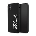 Karl Lagerfeld Silicone Signature - Case for iPhone 11 (Black)