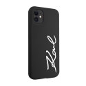 Karl Lagerfeld Silicone Signature - Case for iPhone 11 (Black)