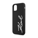 Karl Lagerfeld Silicone Signature - Case for iPhone 11 (Black)