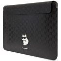 Karl Lagerfeld NFT Saffiano Monogram Ikonik Choupette Sleeve - 14" Notebook Case (Black)