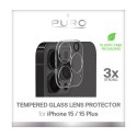 Puro Tempered Glass Camera Lens Protector - Protective glass for iPhone 15 / iPhone 15 Plus camera