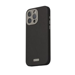 Moshi Napa MagSafe - Leather case for iPhone 15 Pro (Midnight Black)