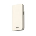 Moshi Overture MagSafe - Leather 3-in-1 case with flip cover for iPhone 15 (Eggnog White)