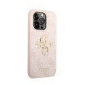 Guess 4G Big Metal Logo - Case for iPhone 15 Pro (Pink)