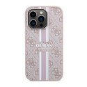 Guess 4G Printed Stripes MagSafe - Case for iPhone 14 Pro (Pink)