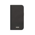 Moshi Overture MagSafe - Leather 3-in-1 Case with Flip cover for iPhone 15 (Midnight Black)